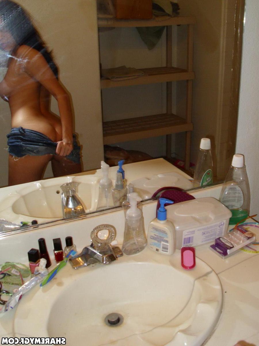 12P Latin girlfriend shares her selfshot pictures with us of her big perky tits and tight pussy