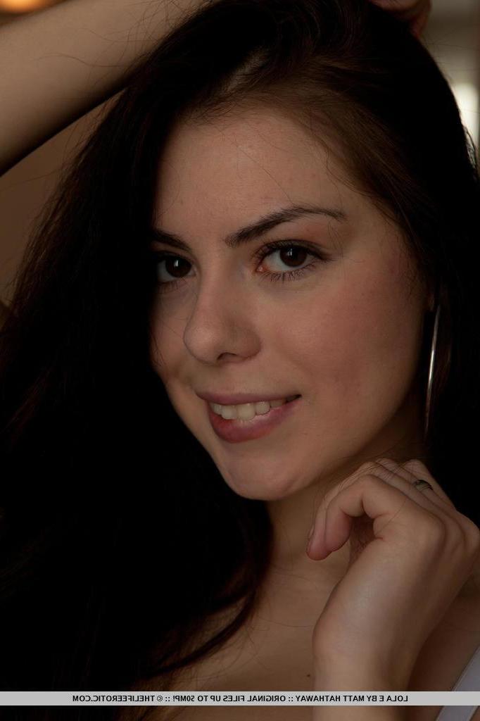 16P Beautiful girl Lola E plays with her pussy on the chair