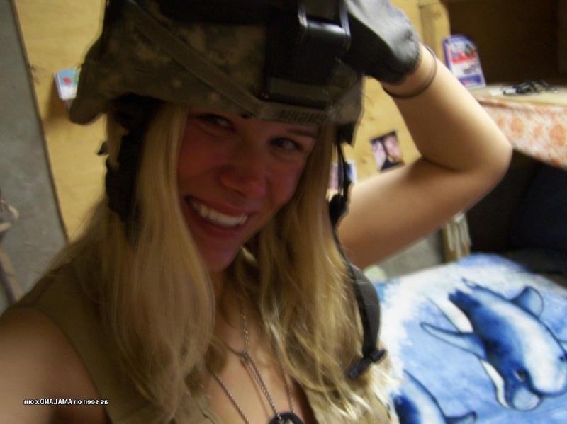 14P Hot military chick stripping naked for her boyfriend