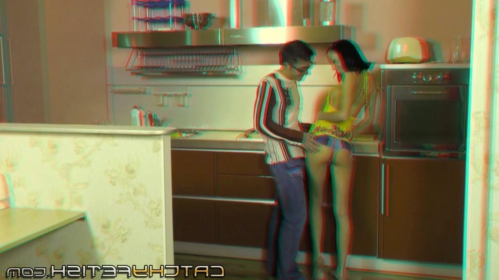 16P Check out D porn action of brunette getting fucked on table