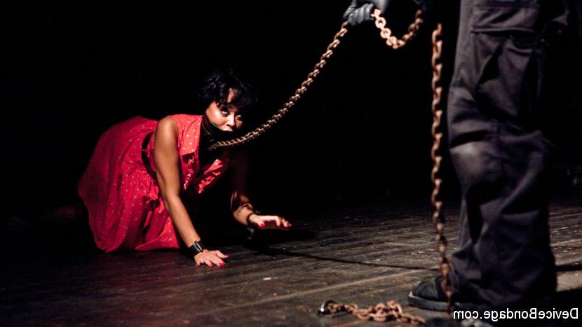 15P Mia has been left in a dark dungeon, chained to the floor. She is crotched away 