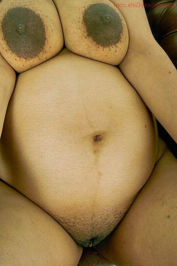 16P busty preggo mature in pantyhose milking her boobs