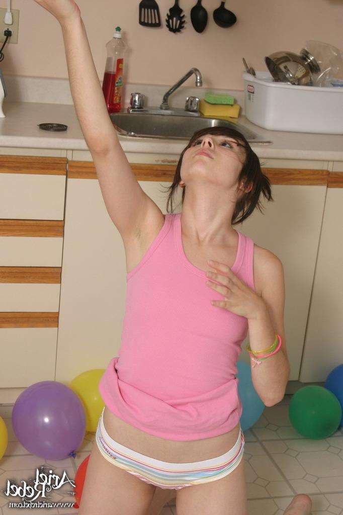 16P Balloon teen teasing