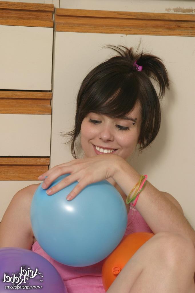 16P Balloon teen teasing