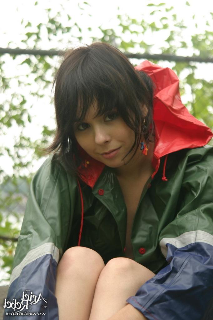 16P Teen gets wet in rain