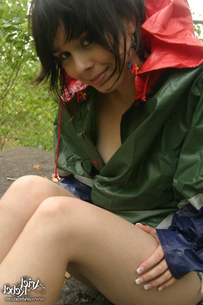 16P Teen gets wet in rain