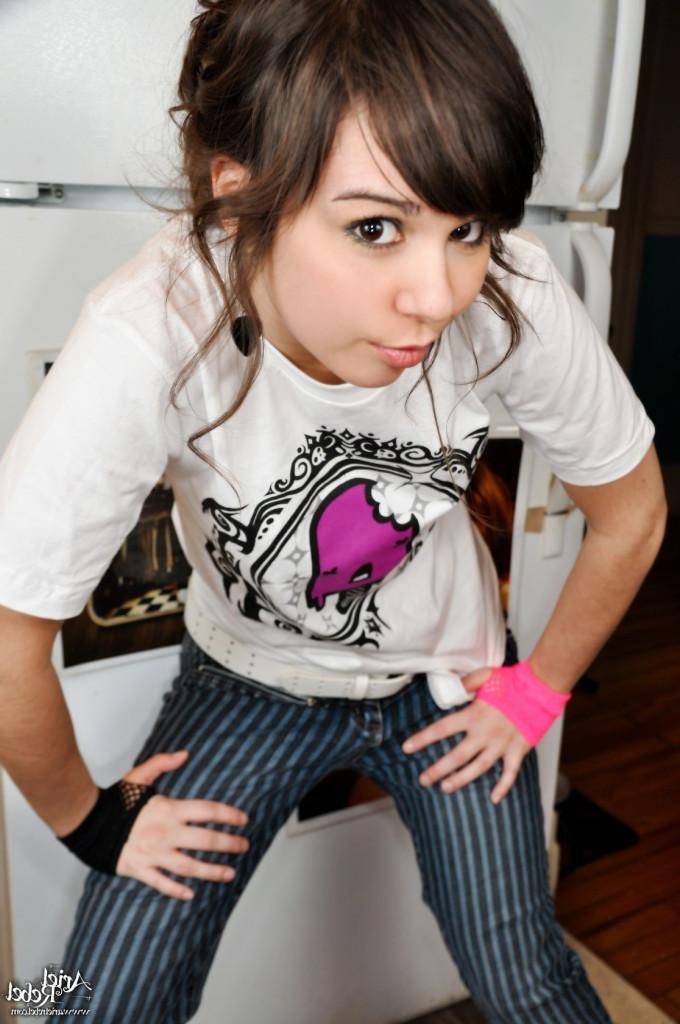 16P Teen teasing in kitchen