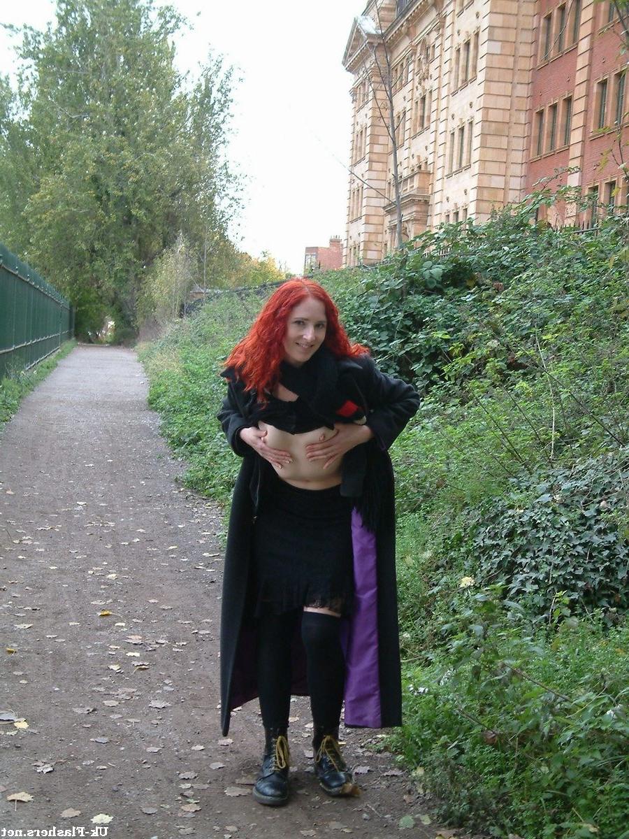16P Naughty amateur redhead Monica shows shes a true exhibitionist