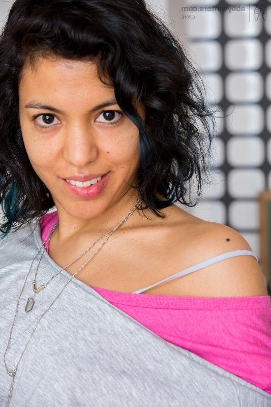 16P Mariana undresses and shows her tanned smooth skin