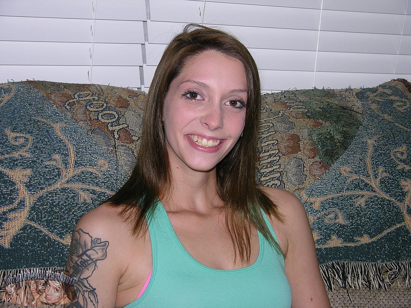 16P Skinny Hot Tattooed Brunette Babe Modeling Nude - Vicki From Trueamateurmodels.c