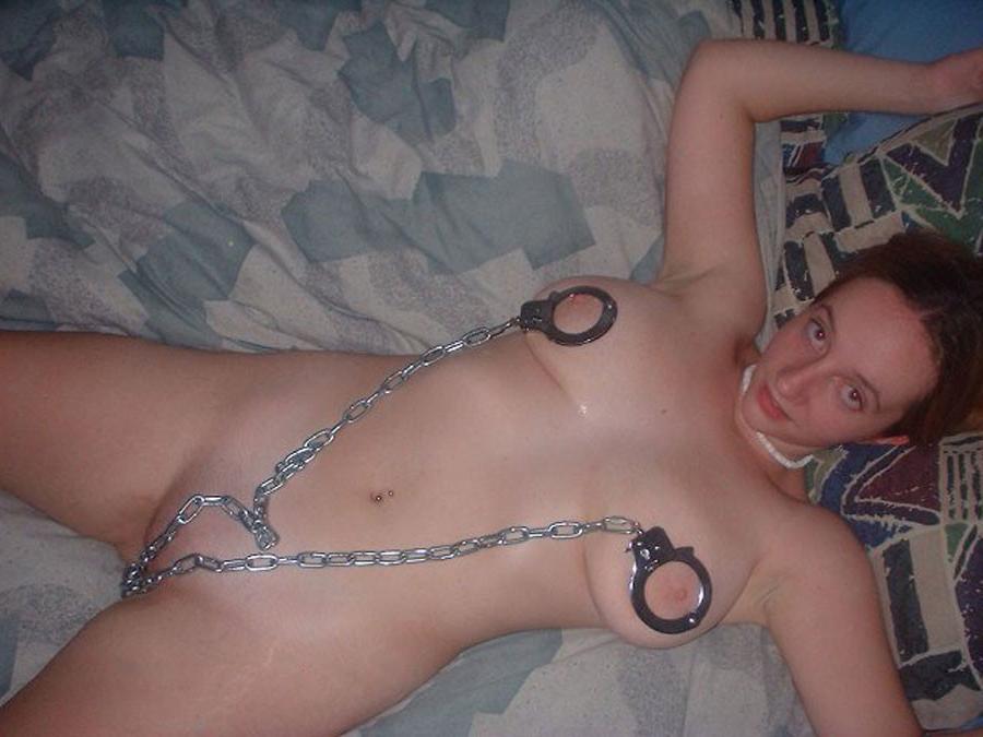 10P Ginger gf in chains while getting fucked
