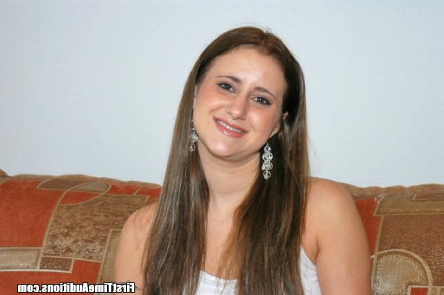 15P This first timer gets doused with hot cum and banged on her interview