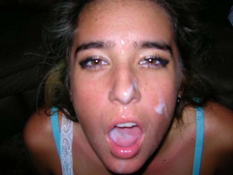 15P Real amateur girlfriends taking messy cumshots