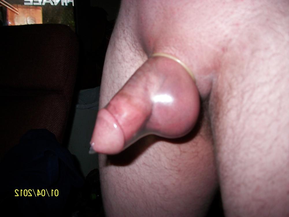 6P My Dick and Balls in a condom