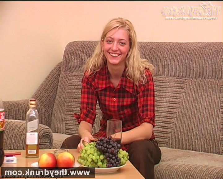 16P Drunk teen blonde Valeria consumes the whole bottle of whiskey a