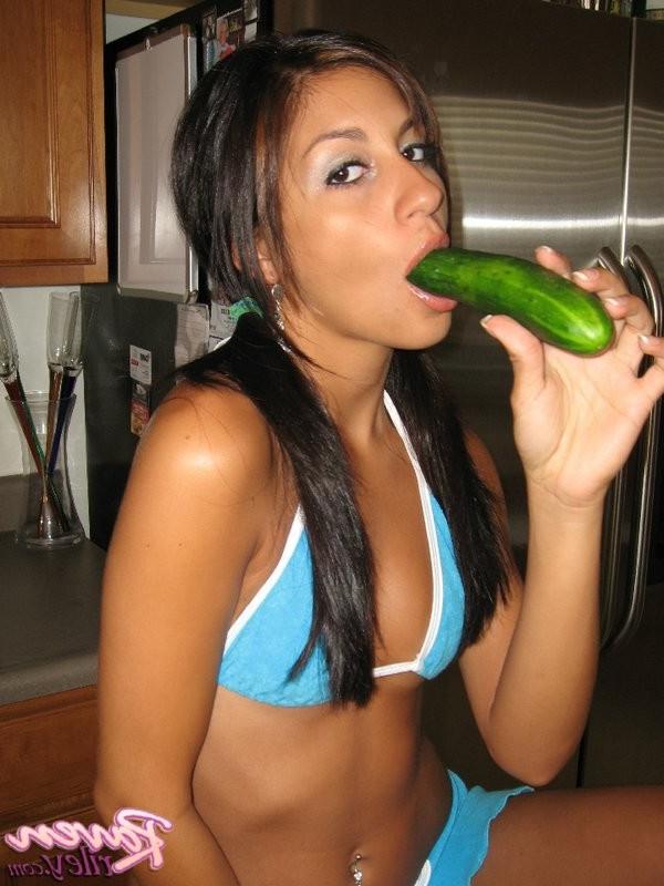 15P Fucking myself with a cucumber