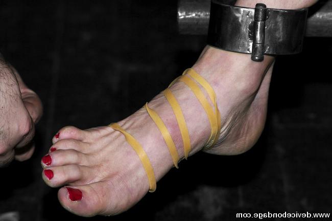 15P Two nude strap bound girls getting a firm spanking punishment