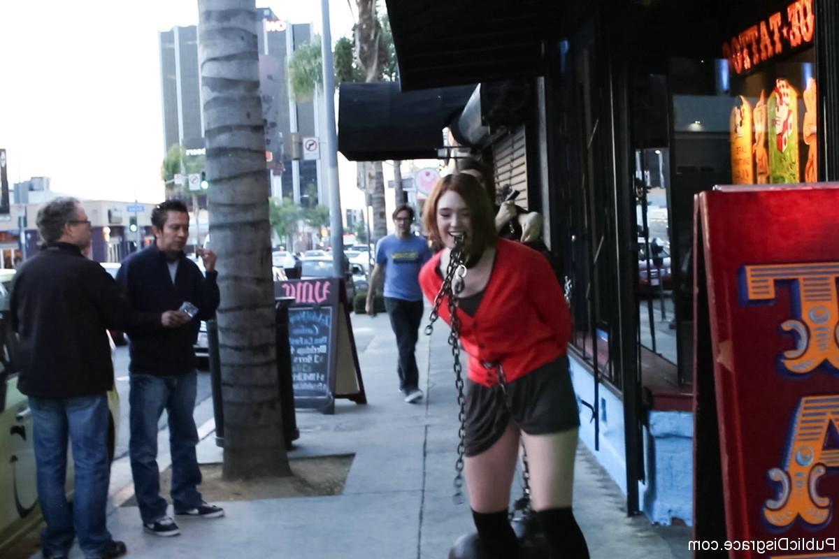 24P Girl Next Store Shocked &amp;amp; Bound in Public, Ass Fucked!