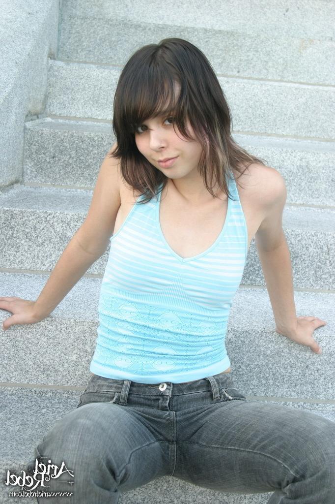 16P OUtdoor teen teasing