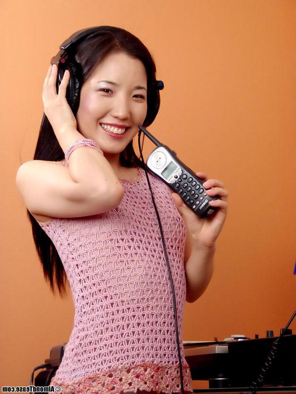 14P Asian almond tease disc jockey fun