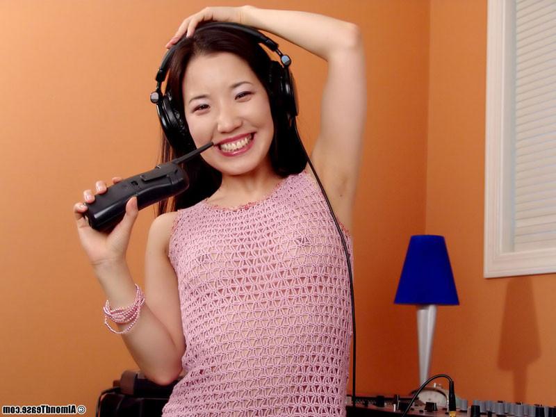 14P Asian almond tease disc jockey fun