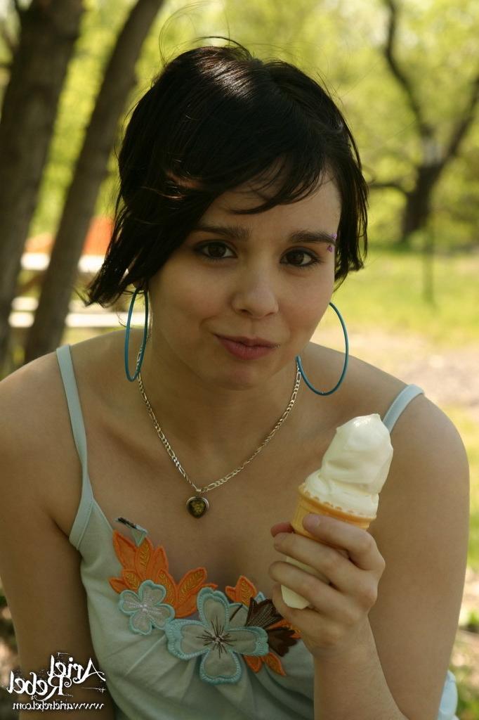 16P Teen licks ice cream
