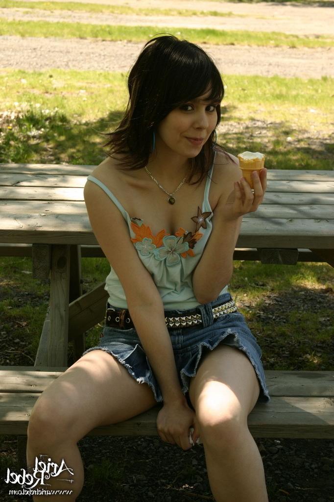 16P Teen licks ice cream