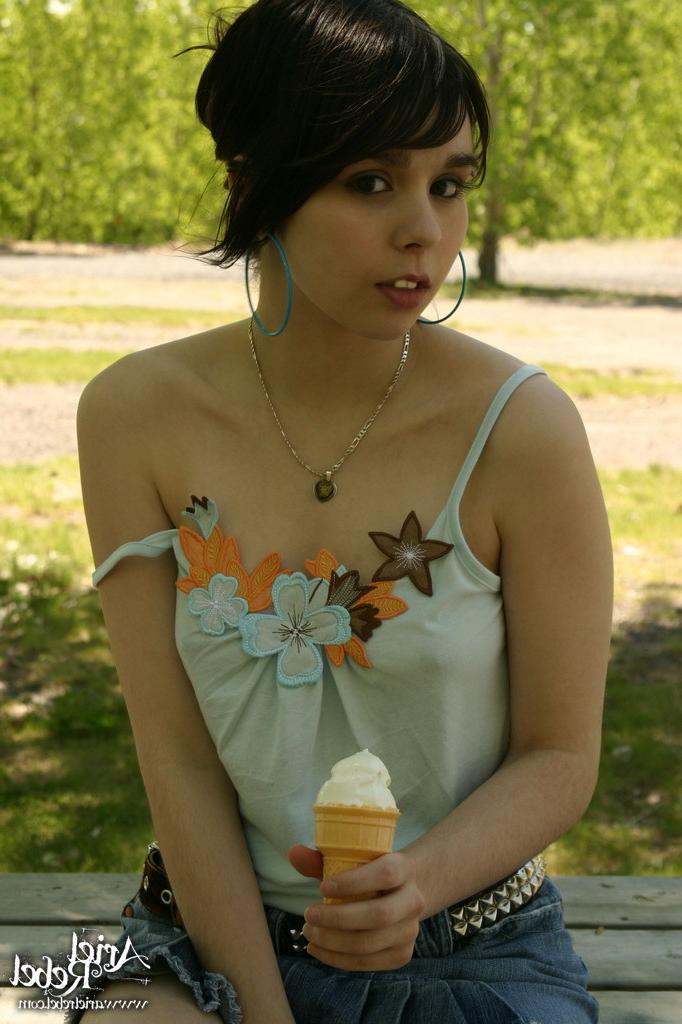 16P Teen licks ice cream