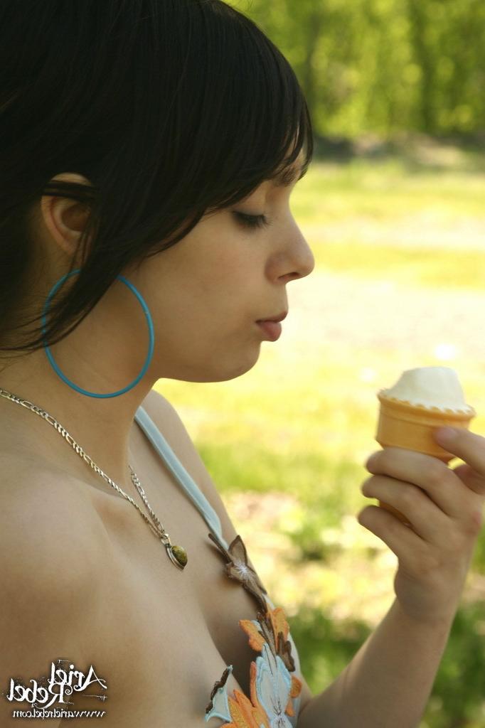 16P Teen licks ice cream