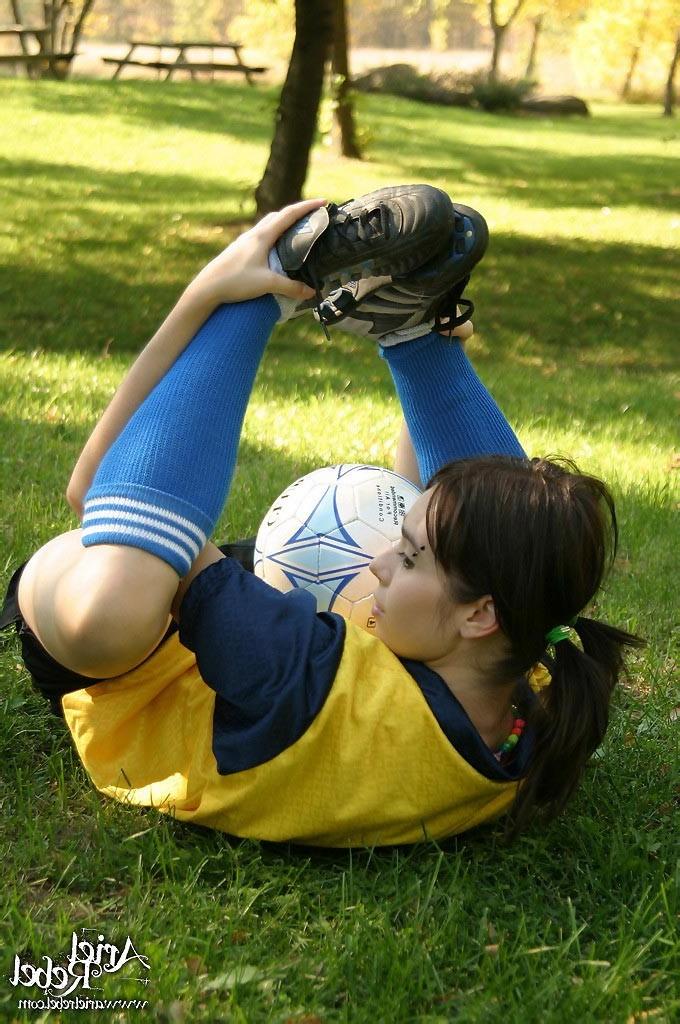 15P Rebel cutie plays soccer!