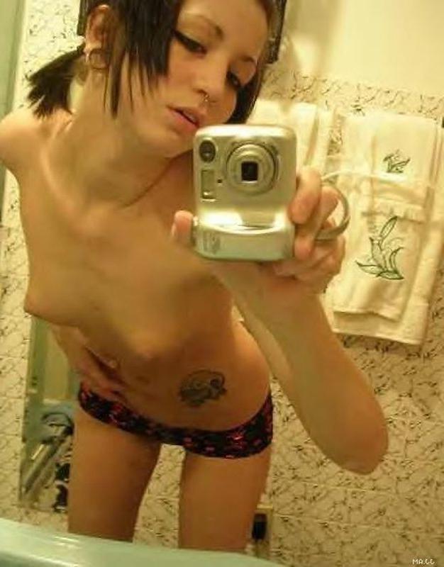 12P Brunette with big natural tits
