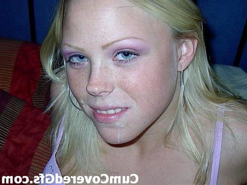 16P Real amateur teen ex girlfriends get pretty faces covered in cum