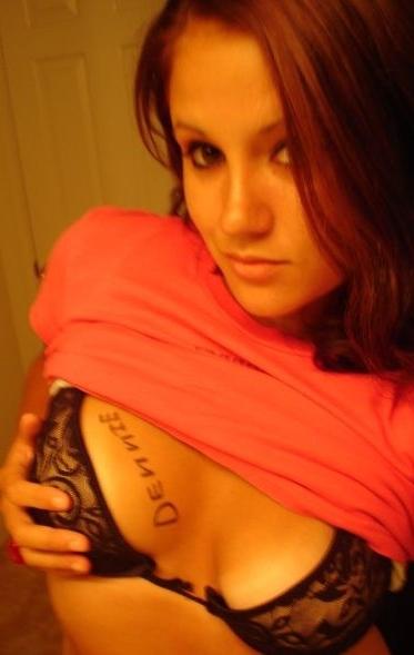 10P Brunette shot when writing boyfriend?s name on body