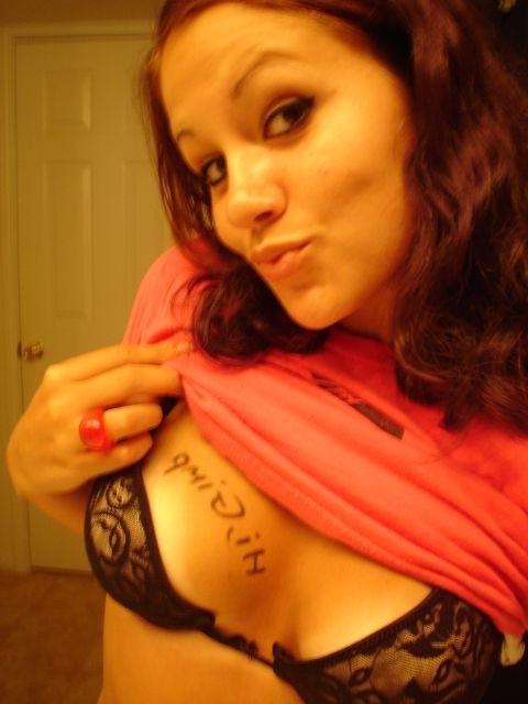 10P Brunette shot when writing boyfriend?s name on body