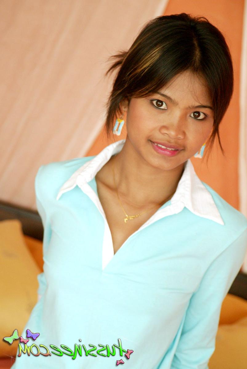 15P Sweet and innocent Thai teen Tussinee shows off her sexy little 