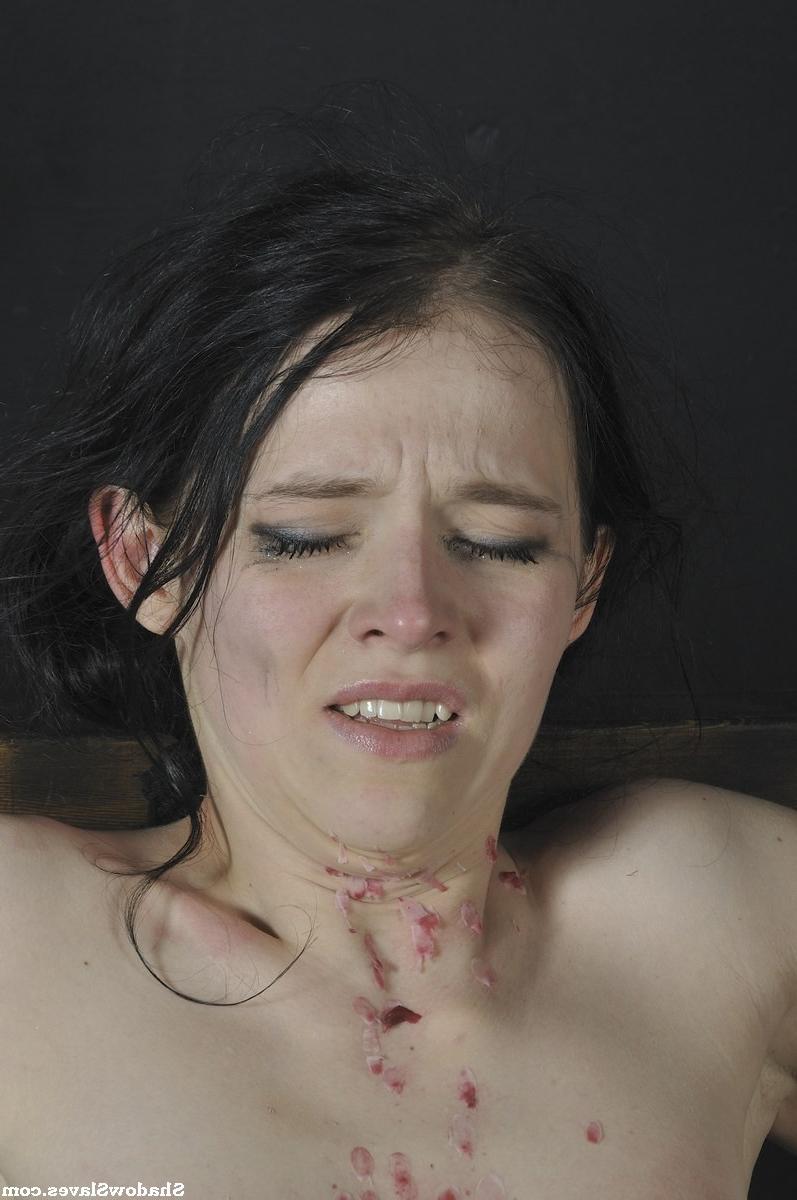 16P Kamis hardcore teen bdsm of crying amateur masochist slave girl in wooden stocks