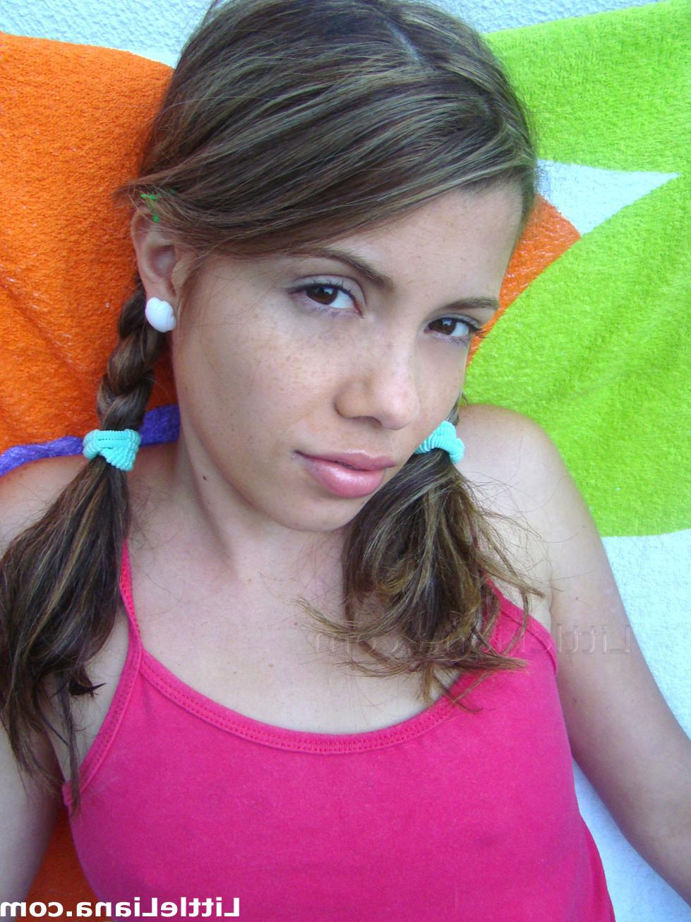 12P Exploited teen from MySpace shows her little love pie.