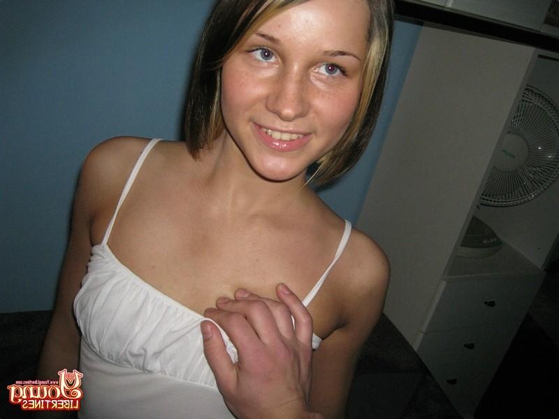 16P Delicious teenie gives head then gets slammed by her boyfriend