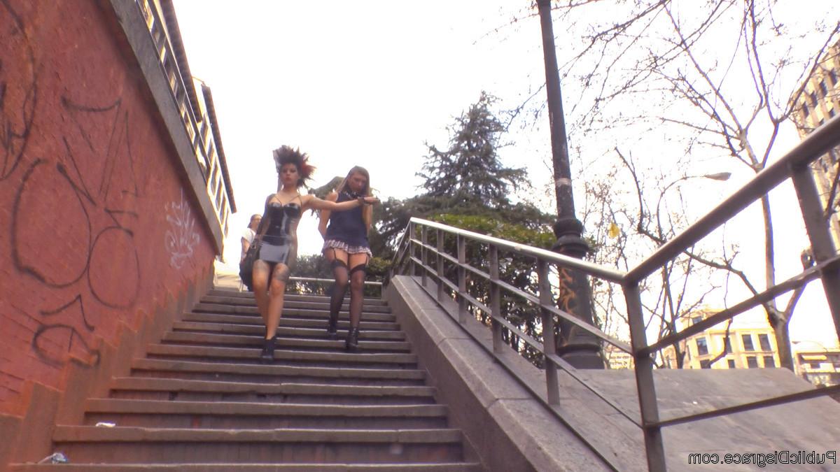 20P Camil Core is humiliated and shamed on the streets of Madrid by gorgeous Dom Sat