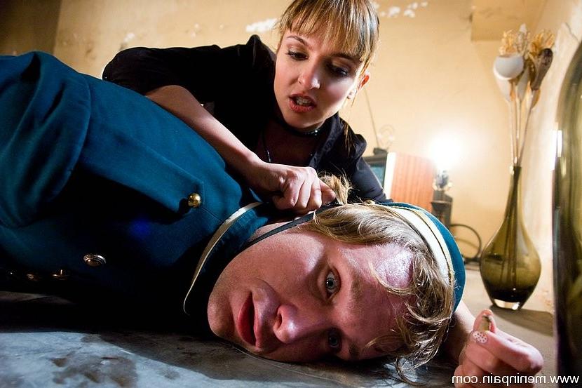 15P Naugthy Bellboy is bound by Mistress Lexi Love getting straponed