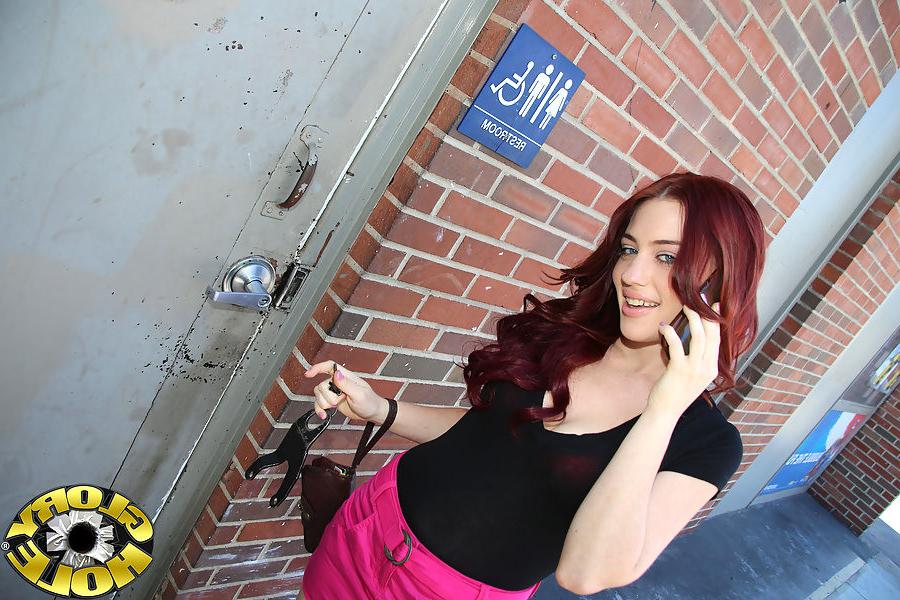 15P Jessica Ryan cheats on her boyfriend at a gloryhole