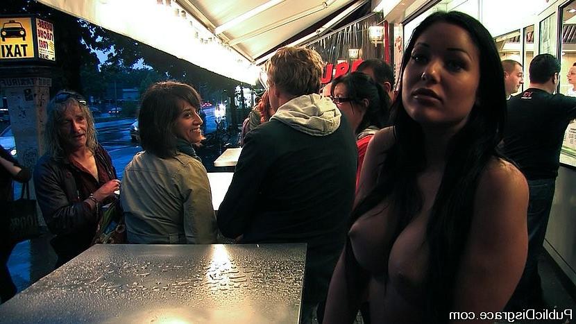 20P Angelica Heart bound and exposed in public fucked with an audience watching