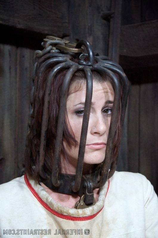 16P Cici Rhodes waiting bound in straight jacket and anal filled