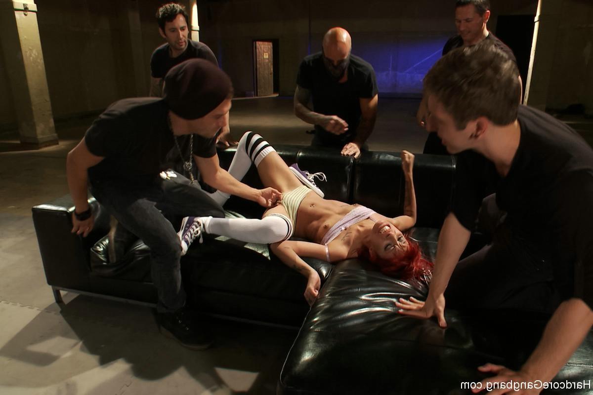 24P Hardcore Gangbang  Street slut fucked by 5 guys at once  triple fucking