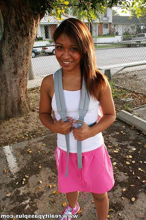 16P Tight body tanned brunette teen rides a hard reality dick