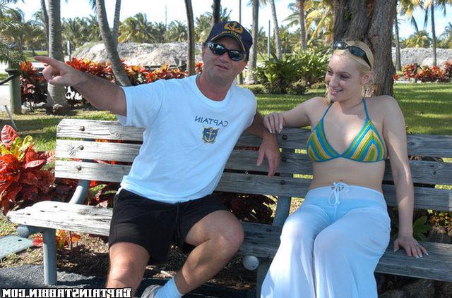 15P Tall blonde teen strips for the captian