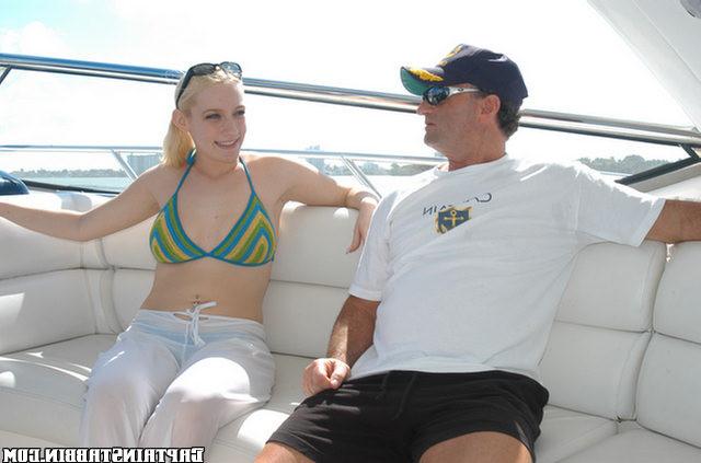 15P Tall blonde teen strips for the captian