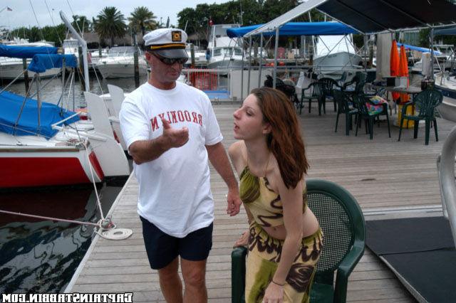 15P Innocent red head takes a cruise that leads to her anal destruction