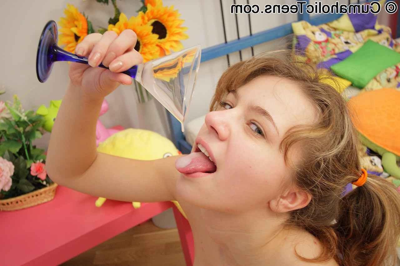 16P Teen fucked in the ass and drinking cum