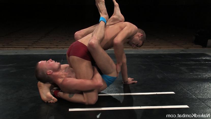 15P Two tall studs with big dicks fight for sexual domination